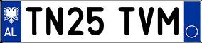 Truck License Plate
